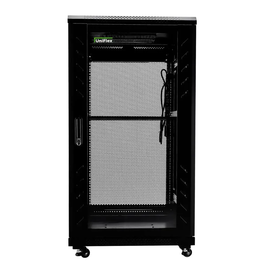 UniFlex Floor Standing Rack 37U 600*800mm with 4-fans and side locks ...